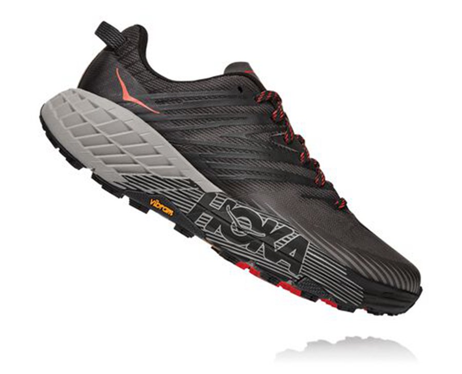 Hoka One One Trail Schoenen Heren - Speedgoat 4 - Zwart - BE7142360